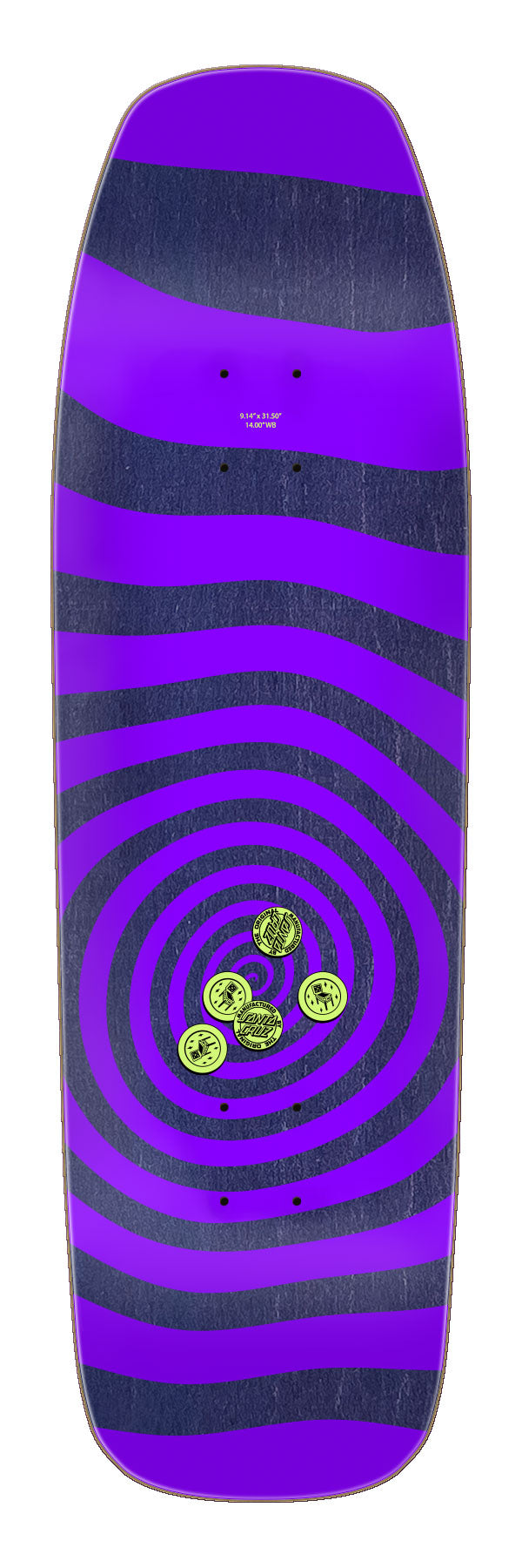 Santa Cruz 9.14in Fabiana Delfino Pinball Vision Deck