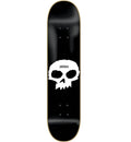 Zero Single Skull Skateboard Deck - 8.125" Black/White
