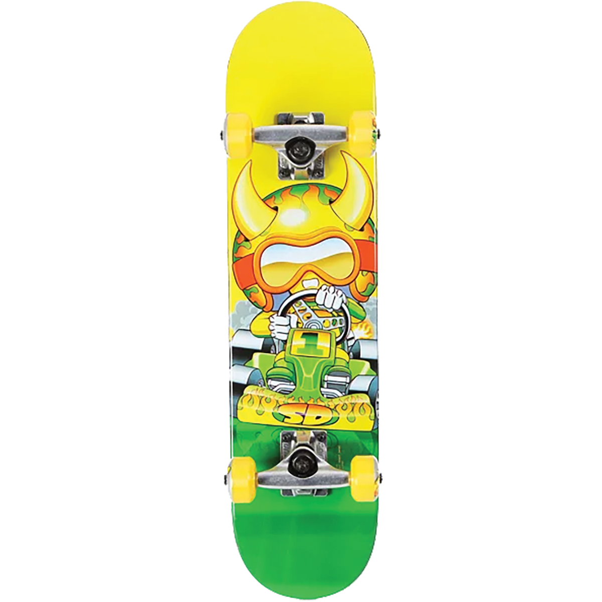 Speed Demons Go Kart Soft Top Skateboard Complete - 6.75"