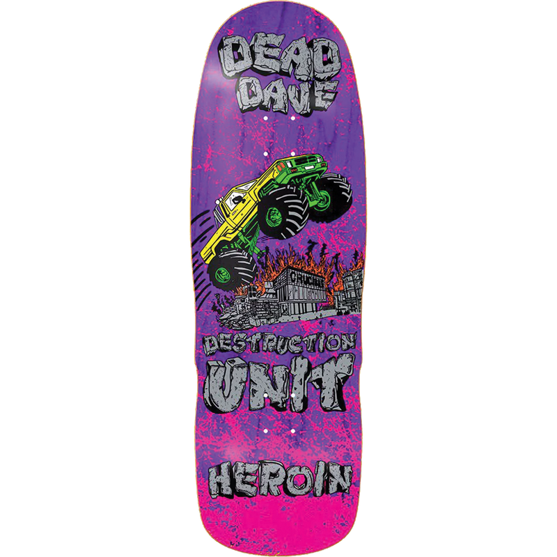 Heroin Dead Dave Knock Off Skateboard Deck - 10.1″