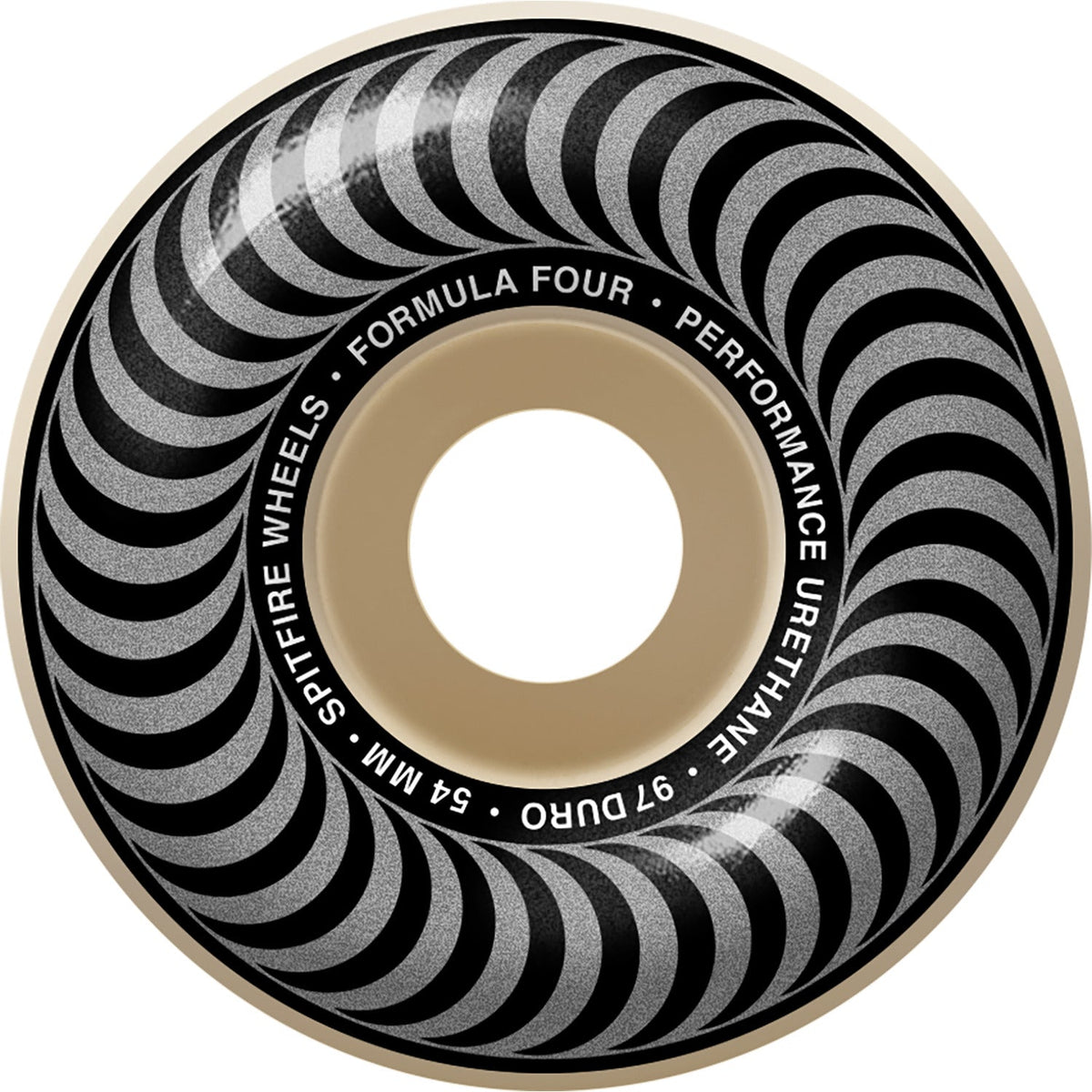 Spitfire Wheels F4 Classic 54mm 97a - Natural/Silver (Set of 4)