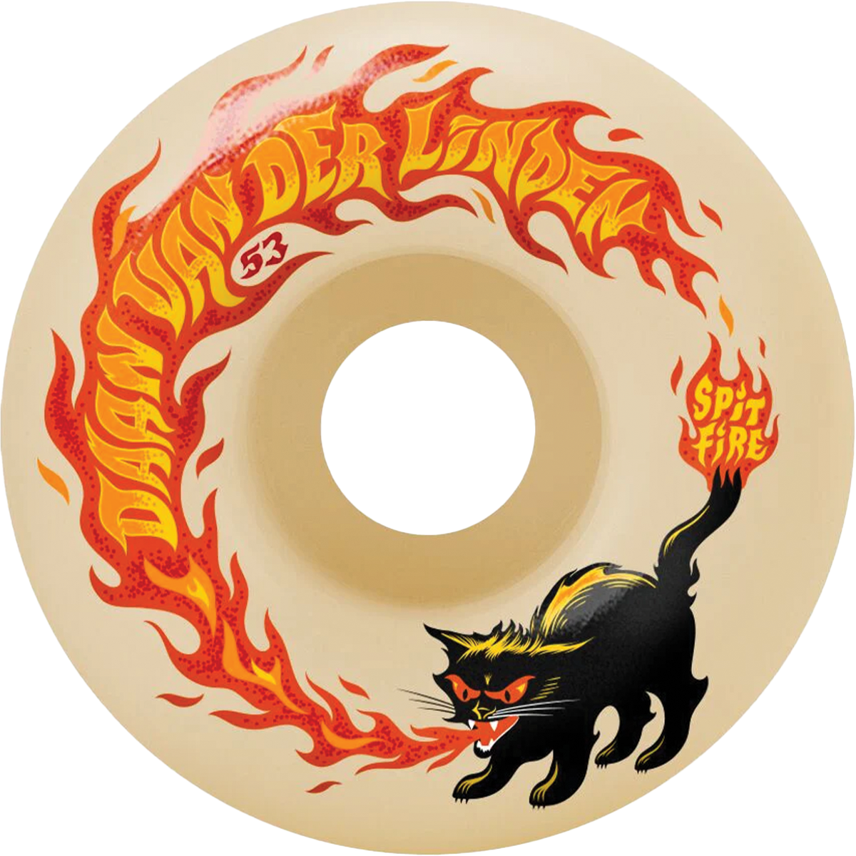 Spitfire Wheels Wester F4 Pyrocat 53mm 99a - Natural (Set of 4)