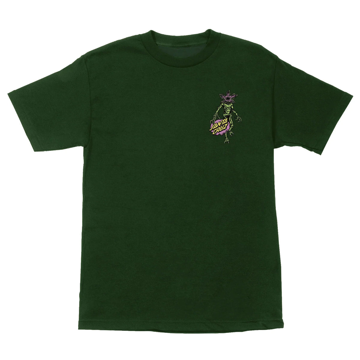 Santa Cruz x Stranger Things Demogorgon Dot T-Shirt - Forest