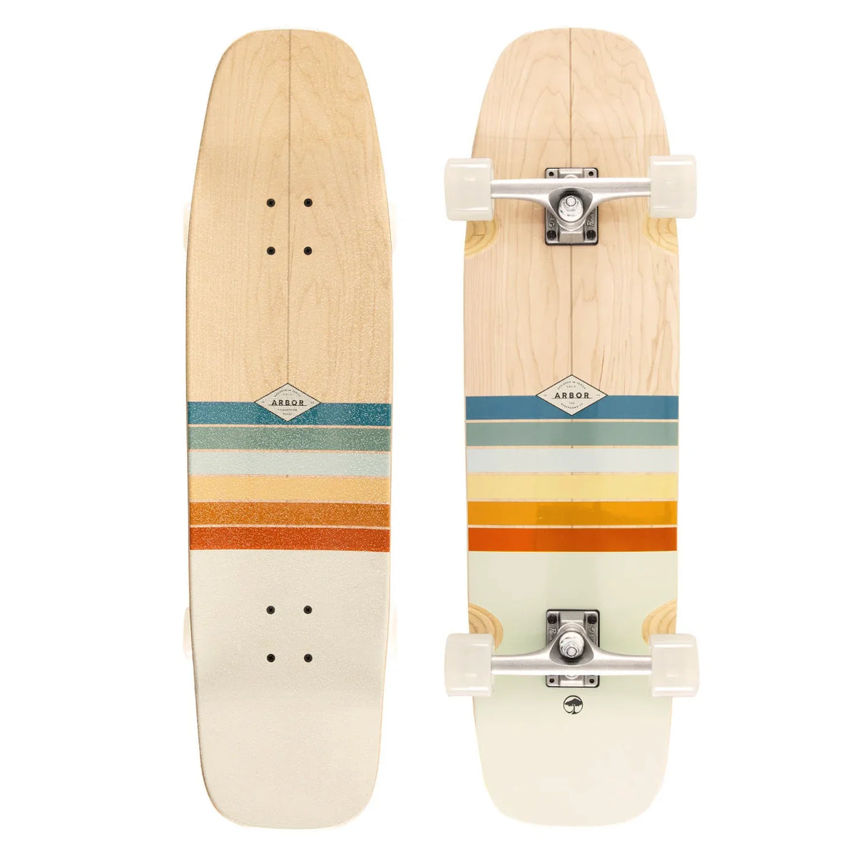 Arbor Shakedown 34 Foundation Skateboard Complete - 9.0″ Multi
