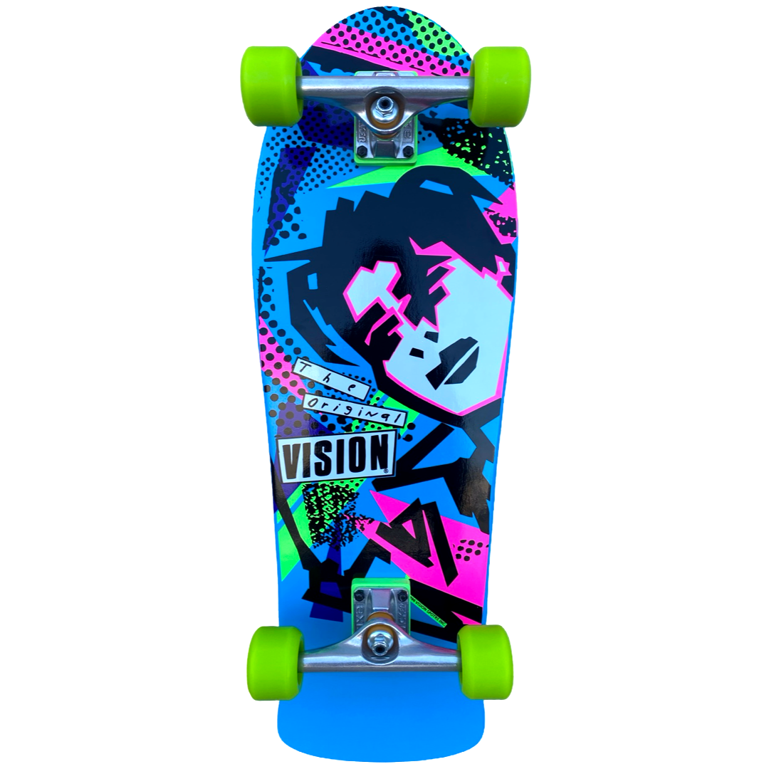 Vision Original MG Skateboard Complete - 10" Blue/Pink