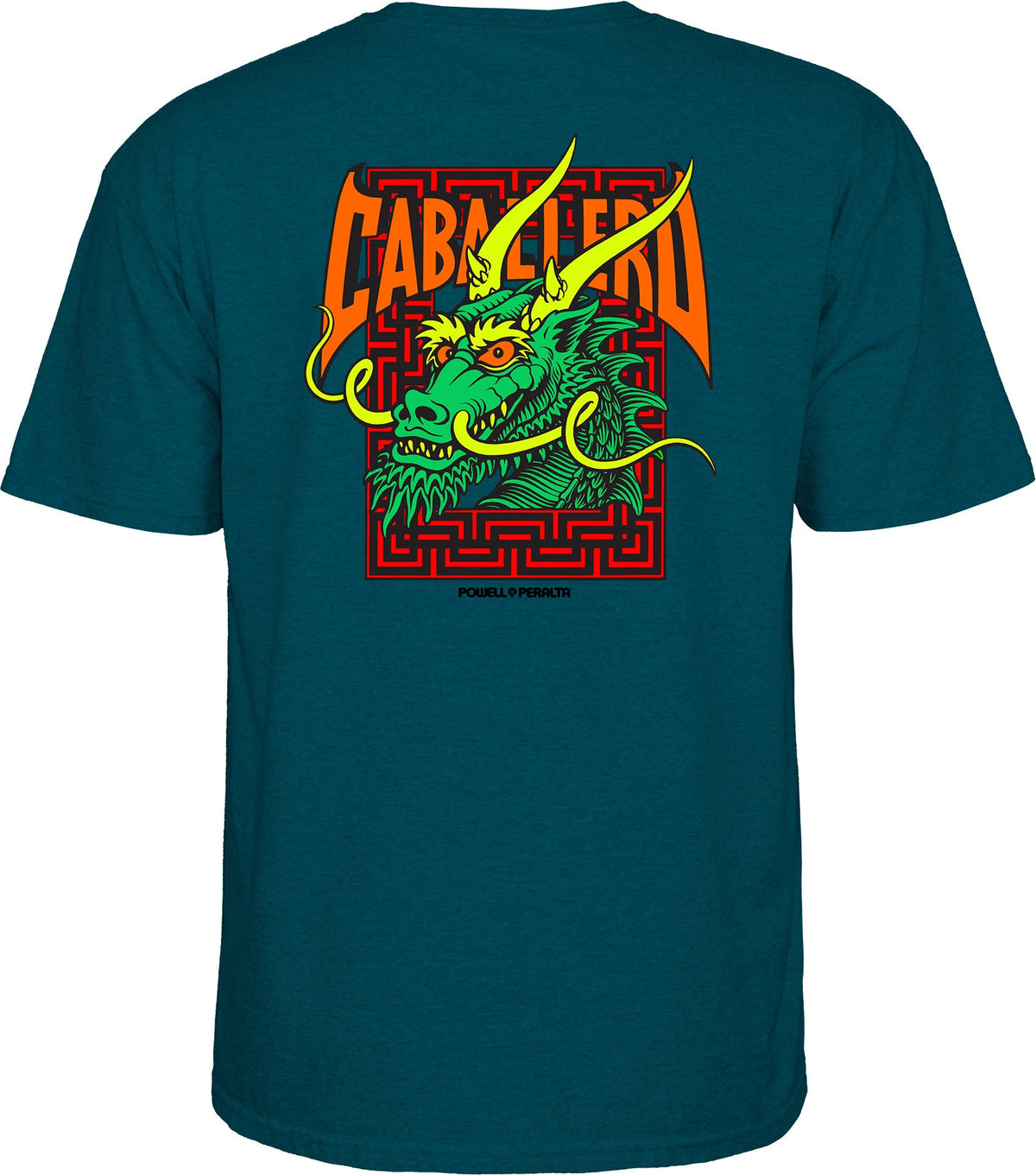 Powell Peralta Steve Caballero Street Dragon T-shirt - Midnight Teal