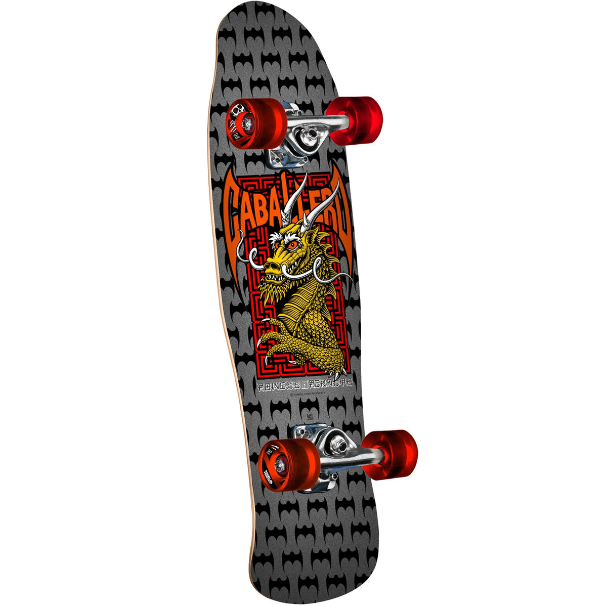 Powell Peralta Mini Cab Dragon Birch Skateboard Complete - 8.0″ Silver