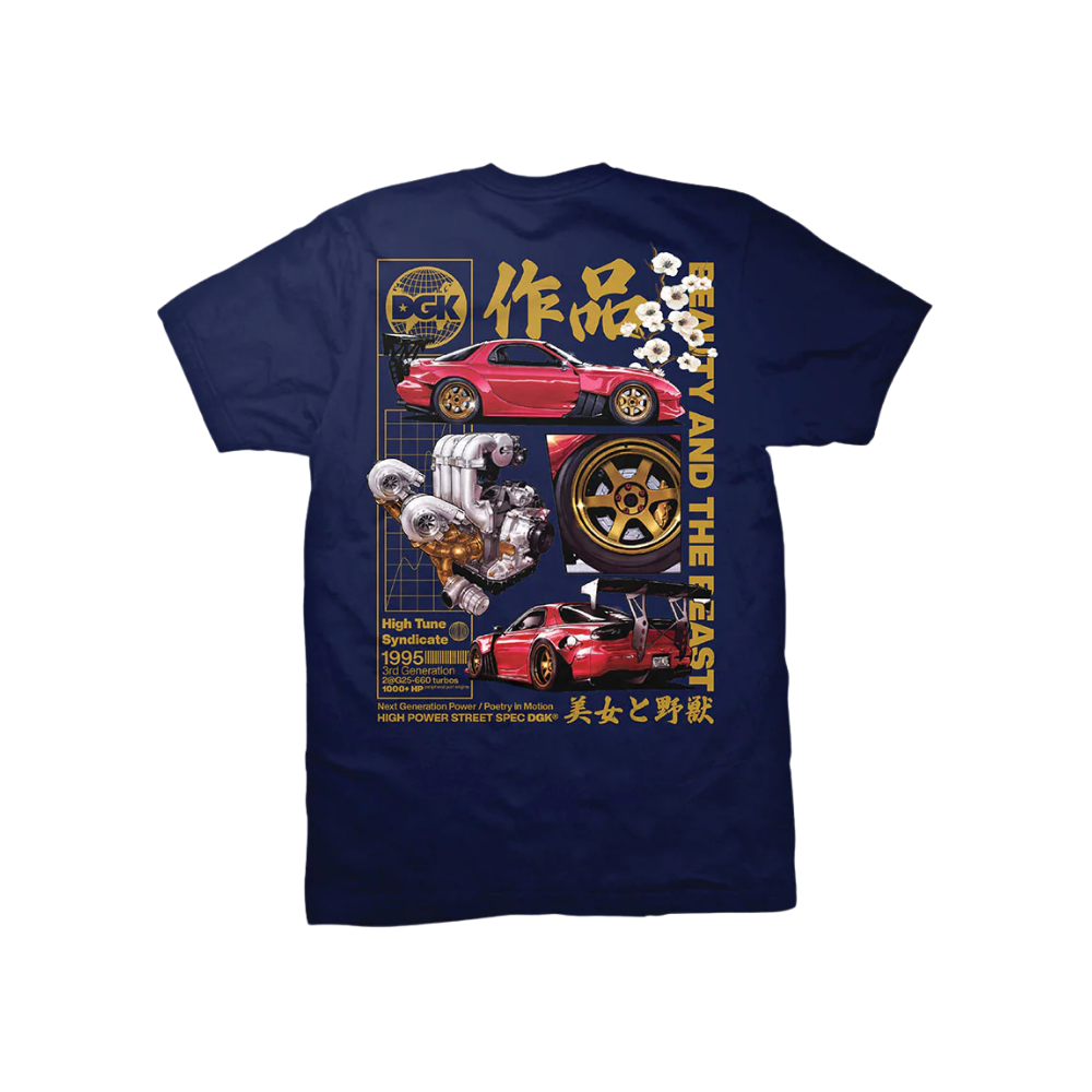 DGK Beauty And The Beast T-Shirt - Navy