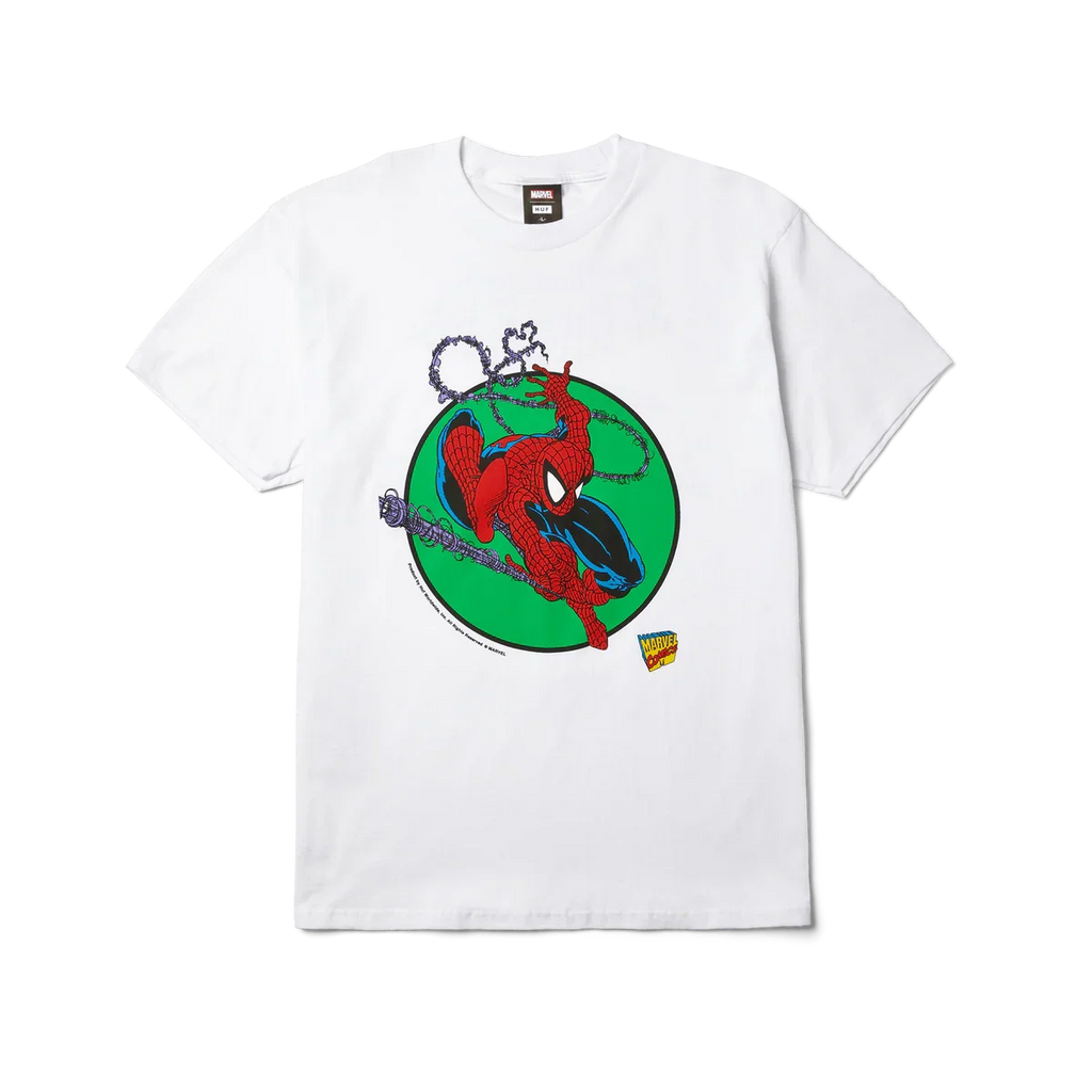 HUF x Marvel Spider-Man Three Hundred SS T-Shirt - White