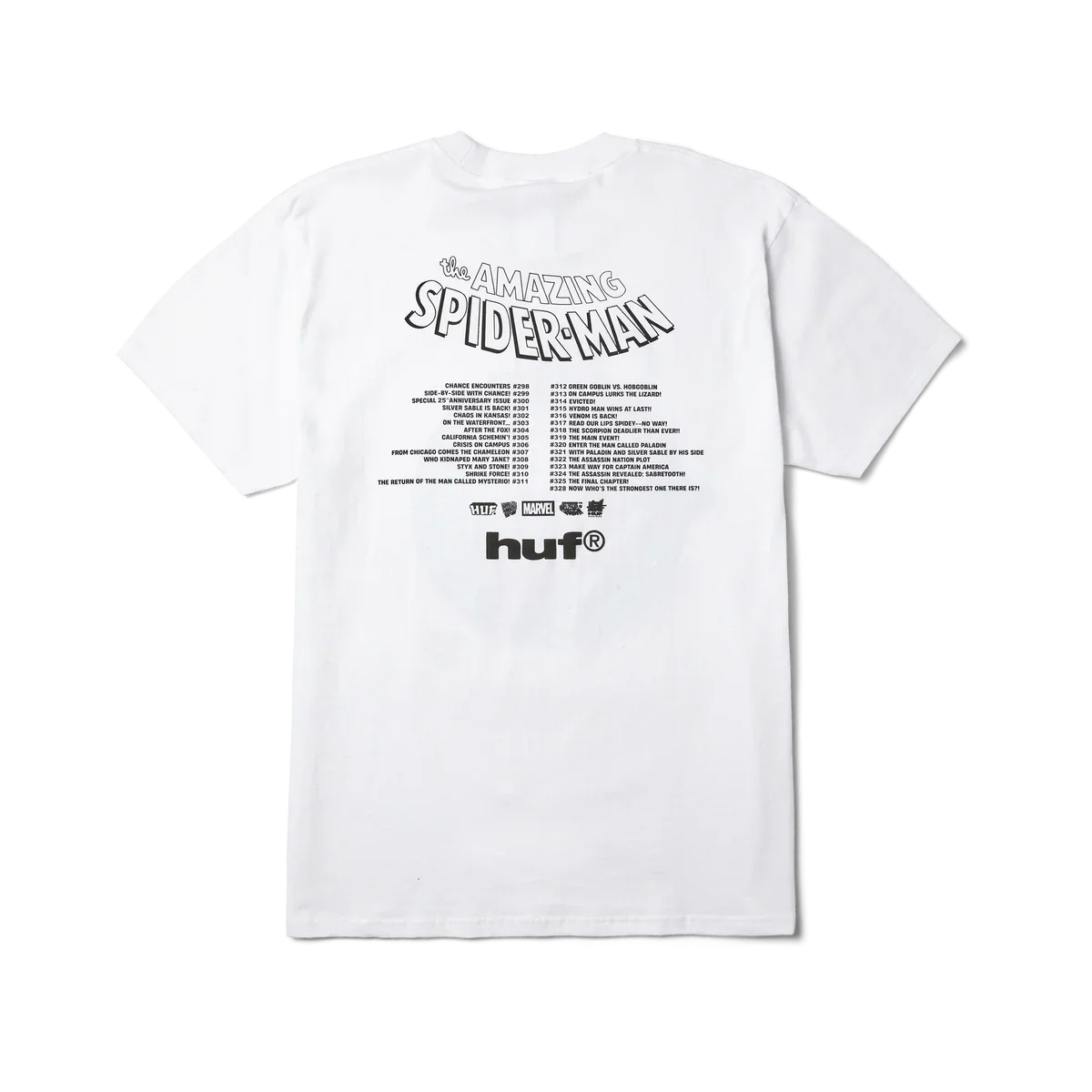 HUF x Marvel Spider-Man Three Hundred SS T-Shirt - White