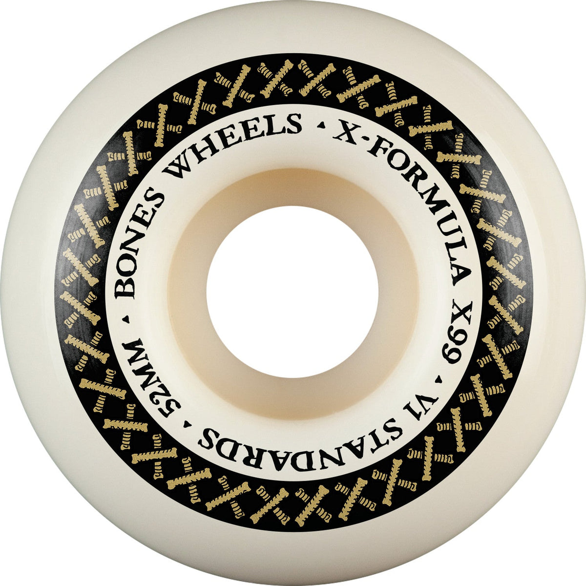 Bones X-Formula V1 Standards 52mm 99a Wheels - White (Set of 4)