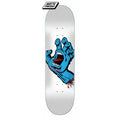 Santa Cruz Screaming Hand Skateboard Deck 8.25" - White/Blue